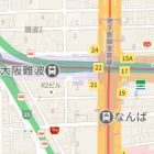 なんば周辺のGooglemapの画像